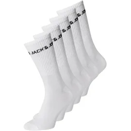 JACK & JONES Jacbasic Logo Tennis Sock 5 Pack Noos (12179475) white