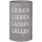 r√§der design Weinkühler aus Beton " Leben Lieben Lachen " von räder design exclusiv Wein Mitbringsel