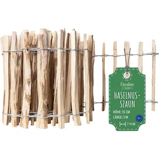 Creative Home Staketenzaun 500 x 35 cm Haselnuss