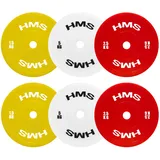 HMS Olympisches Teller-Set TPP PE 2 x 1,5 - 5 kg (18 kg) gelb