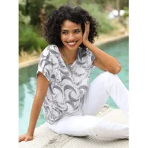 Heine Druckbluse Mehrfarbig 50