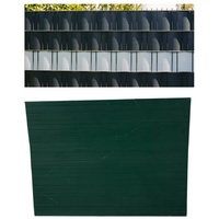 e.u.r.o.tec gmbh Koi- und Bonsaipark Herdecke 10 x Premium Hart PVC - Sichtschutzstreifen für Doppelstabmattenzaun Sichtschutz 2520mm x190mm x1,3mm (Moosgrün RAL6005)