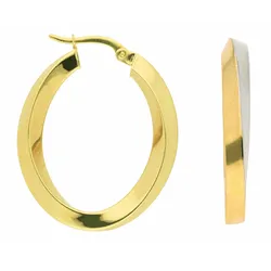 Paar Creolen ADELIA ́S "Damen Goldschmuck 1 Paar 333 Gold Ohrringe / Creolen", gold, Ohrringe, Damen, Damen, Gold, 333 Gold Goldschmuck für Damen