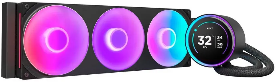 NZXT CPU Kühler NZXT Kraken Elite 360 RGB 360 mm, Wasserkühlung schwarz