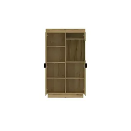 meble wójcik Vitrine DELAMAR 81 x 40 x 141 cm Braun