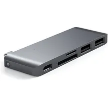 Satechi USB-C Passthrough Hub Silber für Macbook 12"