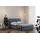 Kaiser Boxspringbett mit bettkasten matratze BALI stoff Mat Velvet Blau 140x200 cm