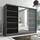 a&j möbelland gmbh Schiebetürenschrank AURELIA 1 200 x 215 x 59,5 cm Grau/Schwarz