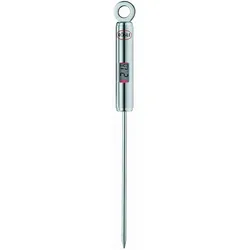 Bratenthermometer RÖSLE, silber (edelstahlfarben), B:1,9cm H:21,6cm T:1,5cm, Edelstahl, Temperaturmessgeräte, digitales Kochthermometer, -40C bis +200 C, Edelstahl 18/10