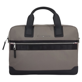 Tommy Hilfiger Messenger Bag TH ELEVATED NYLON COMPUTER BAG«, im praktischem Format, grau