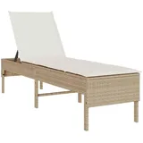 vidaXL Sonnenliege 200 x 55 x 98 cm Beige