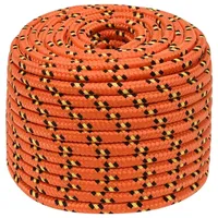 vidaXL Bootsseil 14 mm 250 m Polypropylen Orange