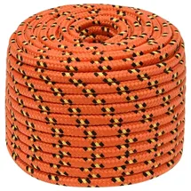 vidaXL Bootsseil 14 mm 250 m Polypropylen Orange