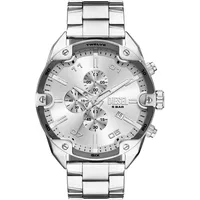 Diesel Chronograph DIESEL "SPIKED", silberfarben, silberfarben, Armbanduhren, Herren, Quarzuhr,