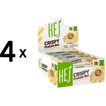 HEJ Natural Crispy Riegel Weiße Schokolade Erdnuss 12 x 45 g