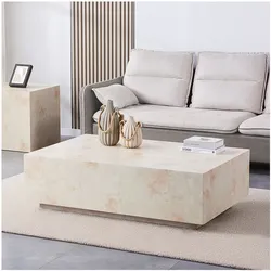 HOME DELUXE Couchtisch Marmor AMIRI XXL Sandstein
