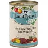 Landfleisch Nassfutter Hundefutter Dosen Hunde 6x800 g Rinderherz & Wildapfel