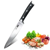 SHAN ZU Japanisches Kochmesser 15cm Allzweckmesser Universalmesser, Profi Messer Scharfe Küchenmesser Chefmesser aus Hochwertigem Edelstahl Allzweckmesser Ergonomischer Griff Geschenkbox