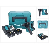 Makita Makita, Akku-Bohrhammer 18Volt DHR183RTJ mit 2Stk Akku Bohrhammer 18 V 1,7 J SDS plus Brushless + 2x Akku 5,0 Ah + Makpac