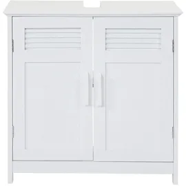Mendler Waschbeckenunterschrank HWC-A85, Badschrank 60x60x30cm ~ weiß