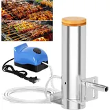 Elektrischer Räucherofen,Mobiler Rauchgenerator mit verstellbarer Rauchintensität,große Holzchipskammer, perfekt für BBQ,Grill und Heimküche