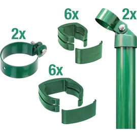 GAH Alberts Zaunanschluss-Set 80 - 150 cm Grün/Kunststoff