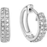 Diamonds by Ellen K. Creolen Gold 585 weiß 0,10ct. 40x Brillant
