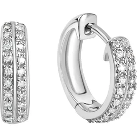 Diamonds by Ellen K. Creolen Gold 585 weiß 0,10ct. 40x Brillant