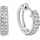 Diamonds by Ellen K. Creolen Gold 585 weiß 0,10ct. 40x Brillant