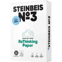 Steinbeis Kopierpapier Pure White 8015B80B Recyclingpapier, A3, 80g,... weiß