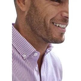 H.I.S. H.I.S Langarmhemd »Regular-fit«, Oxfordhemd langarm mit Button-down-Kragen aus reiner Baumwolle H.I.S / weiß