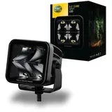 Hella Zusatzscheinwerfer Black Magic 1FA 358 176-811, 3000 Lumen LED 12/24V, Arbeitsscheinwerfer