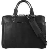 X-Zone Laptoptasche, echt Leder schwarz