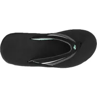 Reef Girls Slap 3, Damen Flip-Flop, Schwarz (Black/Black/AQU), 41 EU - 41 EU