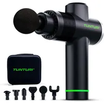 Tunturi Massagepistole – Multi-Griff – Inklusive 6 Aufsätze und Koffer – MG40 schwarz sans taille