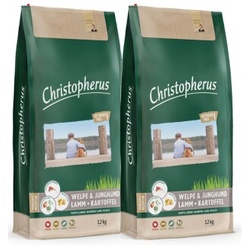 Christopherus Getreidefrei Welpe & Jundhund Lamm + Kartoffel 2x12 kg