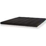 Latex Topper Black Label 140x200x8 – Ergonomisch, Orthopädisch, Atmungsaktiv, mit 80% SBR Latex & 20% Naturlatex, Schwarzer Bezug – Letti Moderni