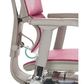 HJH Office Ergohuman Slim G GEN2 Netzstoff Rosa