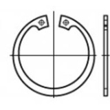 TOOLCRAFT 107820 Sicherungsringe Innen-Durchmesser: 22.6mm Außen-Durchmesser: 36.5mm DIN 472 Feders
