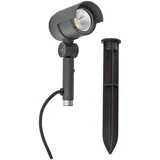 EVN Gartenspot Aluminium, Glas, Metall 934 lm schwenkbar, inkl. Bewegungsmelder grau