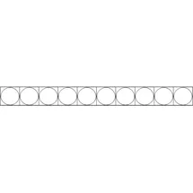 GAH Alberts Dekorelement Design Oslo 2000 x 200 mm anthrazit