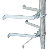 PremiumX Mauerhalter 30cm Stahl SAT Wandabstandshalter Wandbefestigung Stangenbefestigung Masthalter