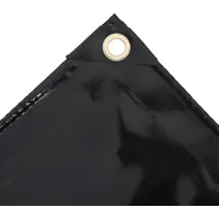 VidaXL Abdeckplane 650 g/m2 2x3 m Schwarz