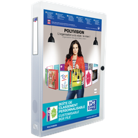 Elba Heftbox Polyvision A4, 40mm, transparent