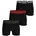 Boxershorts 3er Pack Schwarz Rot Grün M