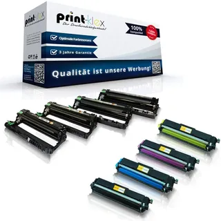 4x Print-Klex Toner und Trommel kompatibel für Brother TN243+TN247 DR243CL MFC-L 3700 Series MFC-L 3710 CW MFC-L 3730 CDN MFC-L 3740 CDN MFC-L 3750 CDW MFC-L 3770 CDW TN 243 TN 247 DR 243CL - Office P