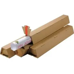 Trapez Versand-Archivbox, A0, 860x105/55x75mm, braun, Wellpappe, CP0700