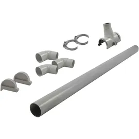 Karibu Dachrinnenpaket für Flachdachhäuser PVC bis 490 cm