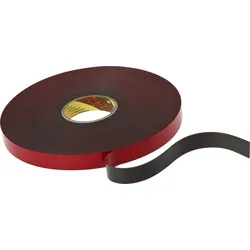 3M EX4011F Acrylic Klebeband, schwarz, 12 mm x 66 m, 1,1 mm