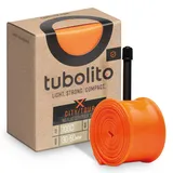 Tubolito X-Tubo-Schlauch – City/Tour – 700c/28 Zoll – Schraeder-Ventil, Orange
